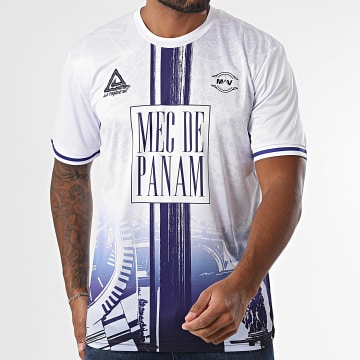 JRK 19 - Maglia da collezione Mec De Paname Bianco Navy Blu Gradiente