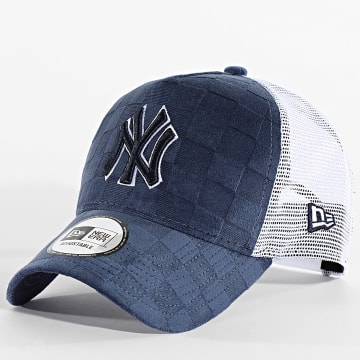 New Era - NY Yankees Tonal Check Trucker Cap 60595260 Azul Marino Blanco