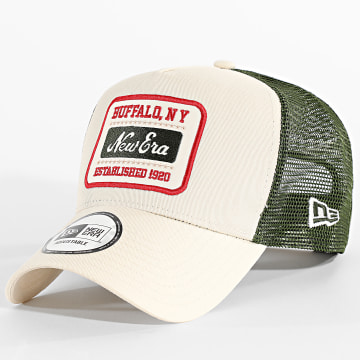 New Era - Gorra Trucker Patch 60595467 Beige Verde