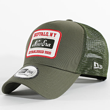 New Era - Gorra Trucker Patch 60603678 verde caqui