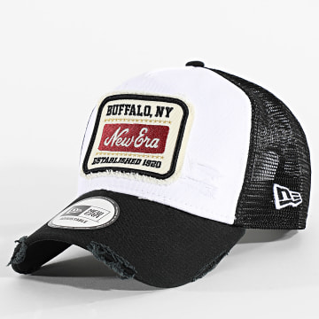 New Era - Gorra Trucker Patch Distress 60603676 Blanco Negro