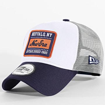 New Era - Gorra Trucker Patch 60603675 Blanco Gris Azul Marino