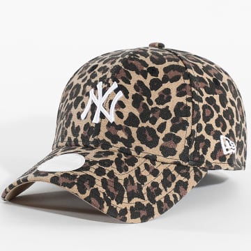 New Era - Casquette Femme 9Forty NY 60595363 Beige Marron Noir Leopard
