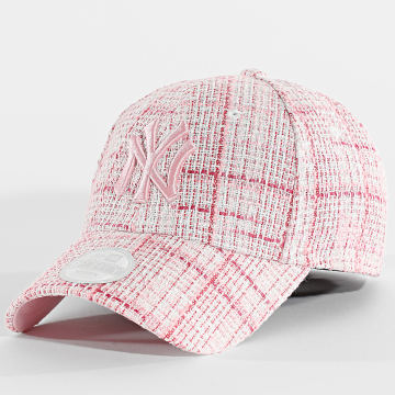 New Era - Casquette Femme Tweed 9Forty NY 60595382 Rose Blanc