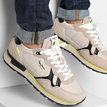 Pepe Jeans - Baskets Brit Fly PMS40033 Dark Stone Beige