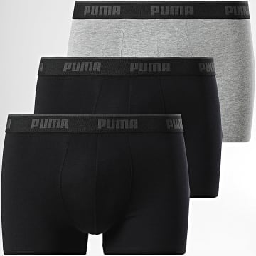 Puma - Set di 3 boxer 701234187 Grigio erica nero