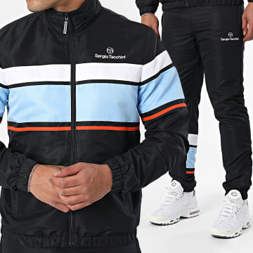 Sergio Tacchini - Ensemble De Survetement Arpa 40886 Noir Bleu Clair