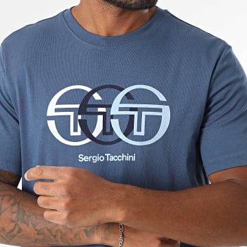 Sergio Tacchini - Tee Shirt Triade 025 41091 Bleu Foncé
