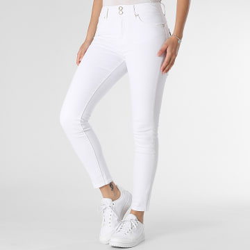 Tiffosi - Vaqueros pitillo ligeros para mujer 10059608 Blanco