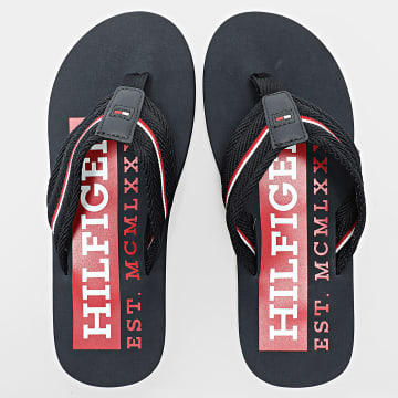 Tommy Hilfiger - Chanclas Corporate Hilfiger Sandalia Playa 5436 Azul Marino