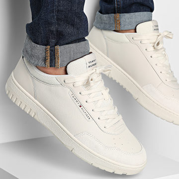 Tommy Hilfiger - Baskets Core Leather Mix 5467 Alabaster