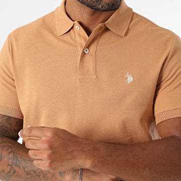 US Polo ASSN - Polo korte mouw US197001-0000147 Camel