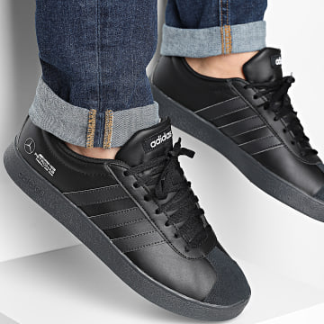 Adidas Sportswear - Baskets VL Court Mer JR1067 Core Black Carbon Footwear White