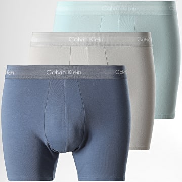 Calvin Klein - Set De 3 Boxers NB1770A Azul Claro Azul Oscuro Gris