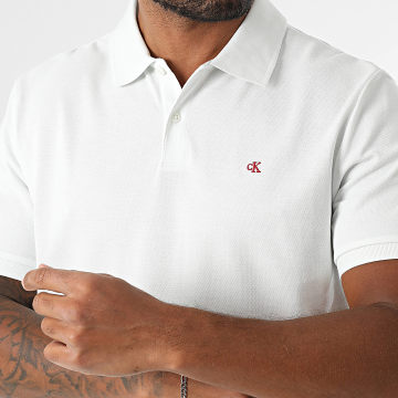 Calvin Klein - Polo Manches Courtes LV040EM269 Blanc