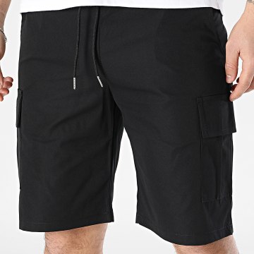 Frilivin - Pantalones cortos cargo negros