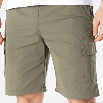 Frilivin - Pantalones cortos cargo caqui verdes