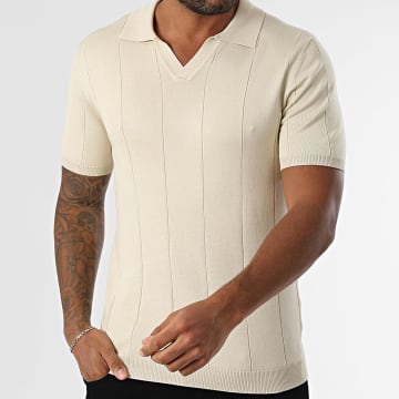 Frilivin - Polo de Manga Corta Beige