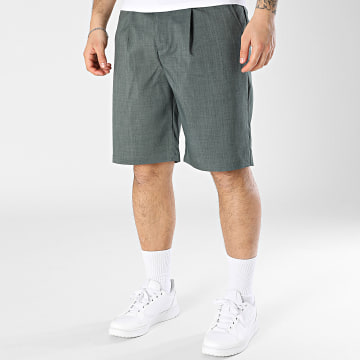 Frilivin - Short Chino 389 Vert Foncé Chiné