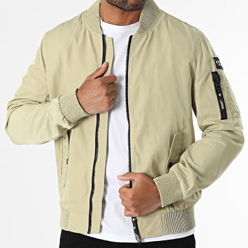 Kymaxx - Bomberjacke Hell Khaki Grün
