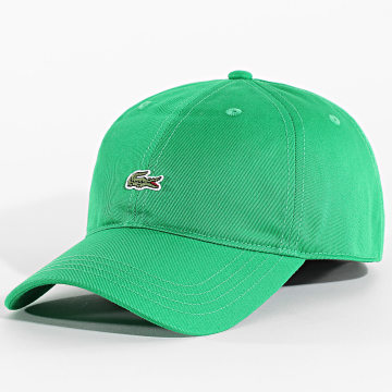 Lacoste - Casquette Center Logo Brodé Crocodile Vert