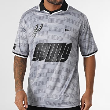New Era - Camiseta Spurs Oversize 60596437 Gris Negro Blanco