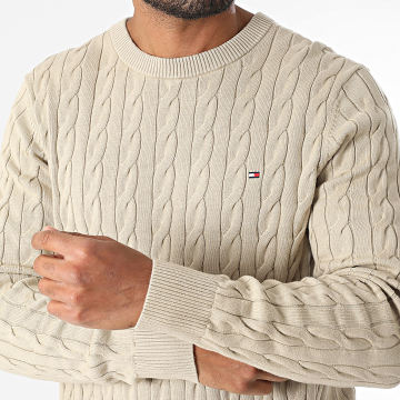 Tommy Hilfiger - Pull Classic Cable 3132 Beige Foncé