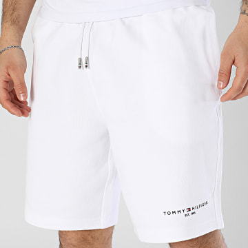 Tommy Hilfiger - Short Jogging Small Tommy Logo 8698 Blanc