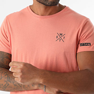 Watts - Oversized T-shirt 1WATTS01 Zalm