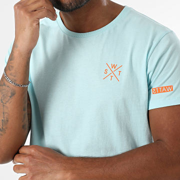 Watts - Oversized T-shirt 1WATTS01 Lichtblauw