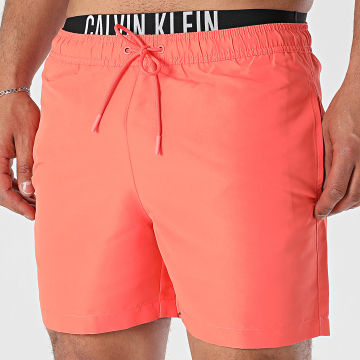 Calvin Klein Short De Bain Medium Double 1093 Coral Ryses