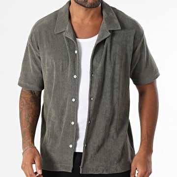 Deeluxe - Chemise Manches Courtes Creekson 05T4301M Vert Kaki