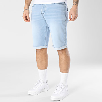Deeluxe - Bart Slim Jean Korte Broek PJG854M Blauw Denim