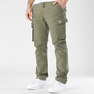 Deeluxe - Pantalon Cargo Regular Fit Amador 05T7055M Vert Kaki