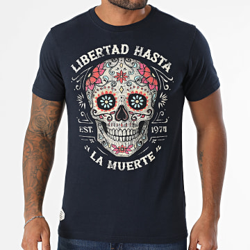 Deeluxe - Camiseta Craneo 05T1507M Azul Marino