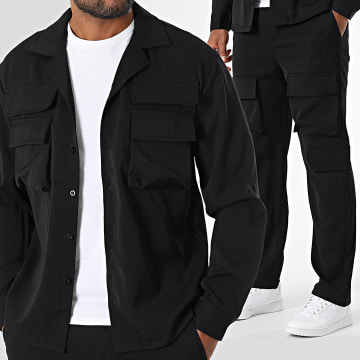 MTX - Set aus Surchemise und Cargohose 2AB Schwarz