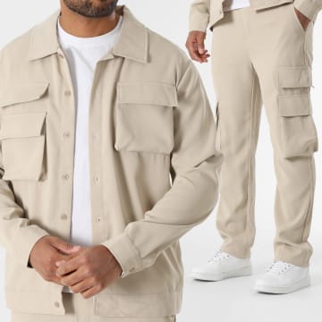 MTX - Ensemble Surchemise Et Pantalon Cargo Beige