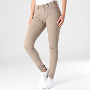 Only - Vaqueros pitillo para mujer Blush Beige