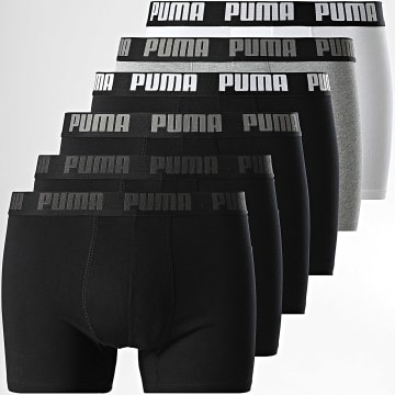 Puma - Confezione da 6 boxer 701227792 Bianco Grigio Heather Nero