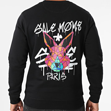 Sale Môme Paris - Sudadera con cuello redondo Geomedrips Rabbit Negro