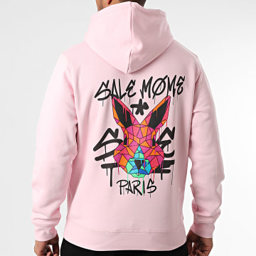 Sale Môme Paris - Sudadera con capucha Geomedrips Pink Rabbit