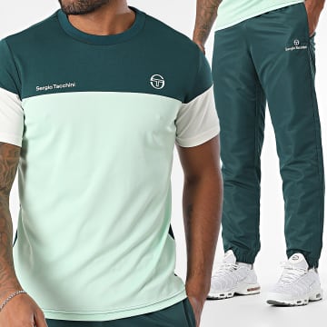 Sergio Tacchini - Prave Carson 40845 40850 Jogginghose und T-Shirt Set Grün