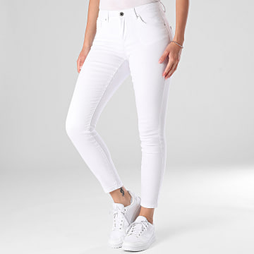 Vero Moda - Vaqueros pitillo Tanya para mujer Blanco
