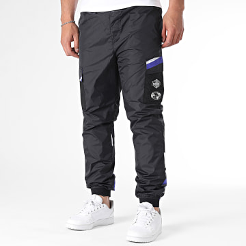 Vrunk - Pantaloni da jogging Storm Cargo Nero Grigio Bianco Blu Reale