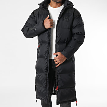 Vrunk - Doudoune Longue Capuche Black Noir