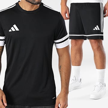 Adidas Sportswear - Ensemble Tee Shirt Et Short Jogging Squa 25 JG5832 JN5469 Noir Blanc