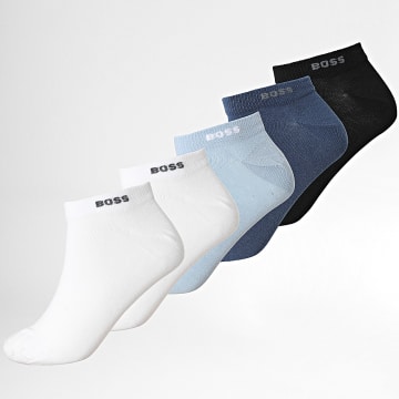 BOSS - 5 Pairs Of Socks 50478205 White Black Navy Light Blue