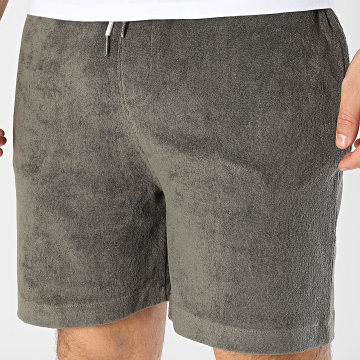 Deeluxe - Short Jogging Narciso 05T758M Vert Kaki Foncé Chiné