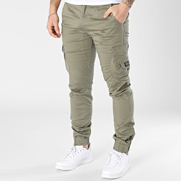 Deeluxe - Pantalon Cargo Garden P7050M Vert Kaki