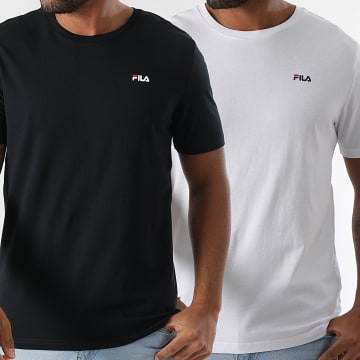 Fila - Lote de 2 camisetas Brod FAM0083 Negro Blanco